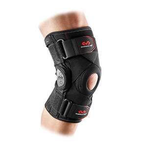 McDavid Pro Stabilizing Knee Brace with Cross Straps, Unisex, Black, XL 105206605 - Joint fixation