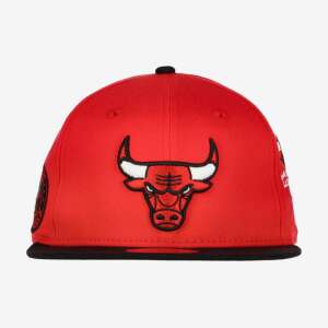 New Era Chicago Bulls All Over Patch 9FIFTY Snapback Baseball Sapka, Piros, Elülső Nézet - Férfi baseball sapka
