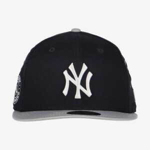 New Era New York Yankees All Over Patch 9FIFTY Snapback Baseball Cap, Blue, Front View - For man