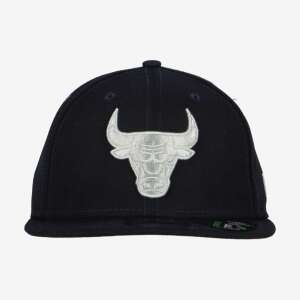 New Era Chicago Bulls Repreve 9Fifty Snapback Baseball Cap, Navy Blue with Silver Bull Logo - For man