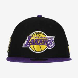 New Era Los Angeles Lakers 9Fifty Snapback Baseball sapka lila színű alsó szegéllyel és Lakers logóval az elején - Férfi baseball sapka