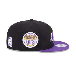 New Era Los Angeles Lakers Contrast Side Patch 9FIFTY baseball cap in black with purple brim - For man