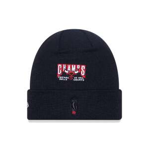 New Era Chicago Bulls Champs Beanie, Navy Blue, Winter Hat - Men's Hat