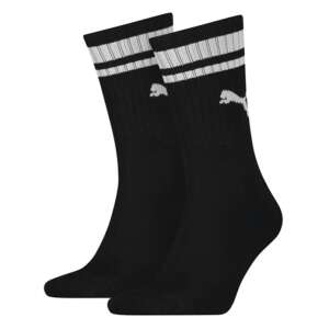Puma Crew Heritage Stripe 2P socks, black, 2 pack - Puma
