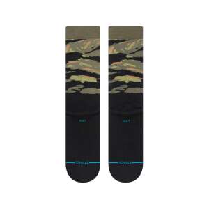 STANCE WARBIRD camo socks, black with green and brown camo pattern - For man