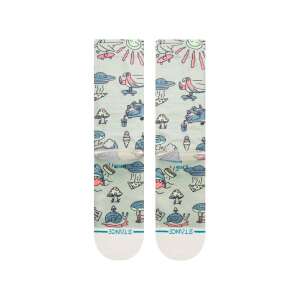 STANCE HUNGER socks, colorful, fun, quirky, alien, pizza, donut, shark, mushroom,  skateboard,  ice cream,  sunglasses,  beach,  summer,  casual,  men's socks - For man