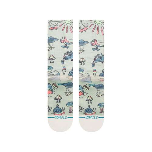 STANCE HUNGER socks, colorful, fun, quirky, alien, pizza, donut, shark, mushroom,  skateboard,  ice cream,  sunglasses,  beach,  summer,  casual,  men's socks