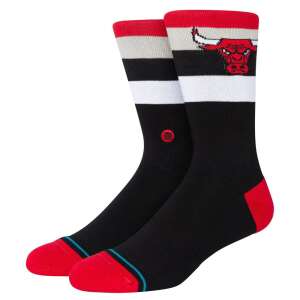 STANCE BULLS ST CREW black red white socks with Chicago Bulls logo - For man