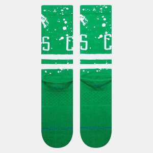 STANCE OVERSPRAY BOSTON CELTICS green socks with white paint splatter design - For man
