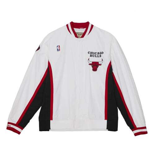 Mitchell & Ness Chicago Bulls Mens Authentic Warm Up Jacket Jachetă Bărbati Alb M 105207562