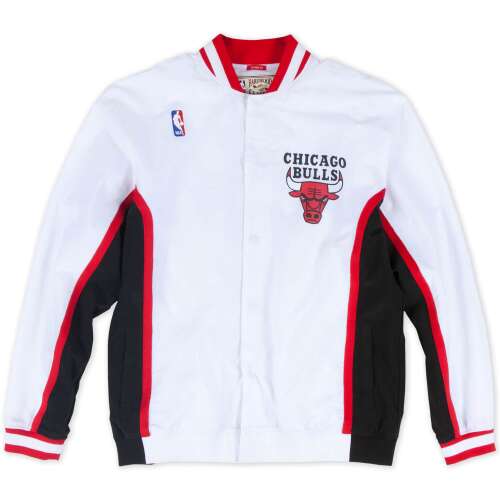 Mitchell & Ness NBA Chicago Bulls 1992-93 Authentic Warm Up Jacket, weiß, Herren