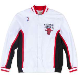 Mitchell & Ness NBA Chicago Bulls 1992-93 Authentic Warm Up Jacket, white, men's - Mitchell & Ness