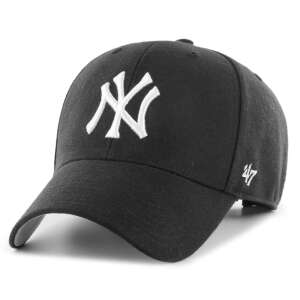 47 Brand New York Yankees MVP baseball cap, black, front view - Fashion & Clothing