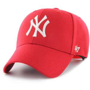 47 Brand New York Yankees MVP baseball cap, red with white logo - Fashion & Clothing