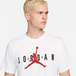 Jordan Air Wordmark weißes T-Shirt für Herren mit dem legendären Jumpman-Logo - Herrenbekleidung
