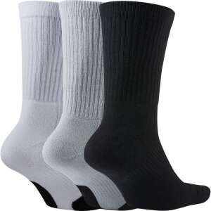 3-pack Nike Everyday Cushioned Basketball Socks, black, grey, white - Nike