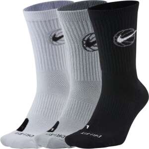 Nike Everyday Cushioned Basketball Socks 3-pack with basketball logo - Nike