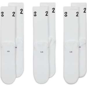 3 pairs of white Jordan Essentials crew socks with black '23' logo - For man
