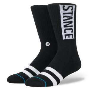 Stance OG black unisex socks with white logo - For man