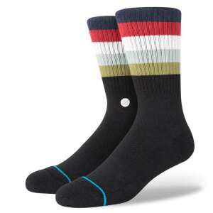 STANCE MALIBOO socks, black with colorful stripes - For man