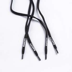 Black Rapcity flat shoelaces, 160 cm long - Dressing Accessory