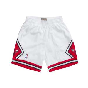 Mitchell & Ness Chicago Bulls 97-98 NBA Swingman Shorts, weiß, Größe L, Vorderansicht - Mitchell & Ness