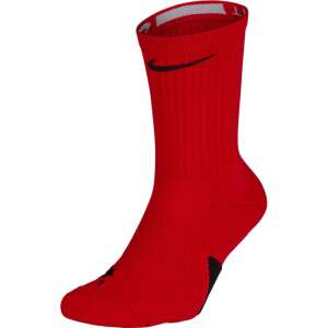 Nike Elite Crew Basketball Socks in Red, front view - For man