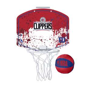 Wilson NBA Team Mini Hoop Los Angeles Clippers basketball hoop with ball - Wilson Basketball, Hoop, and Equipment