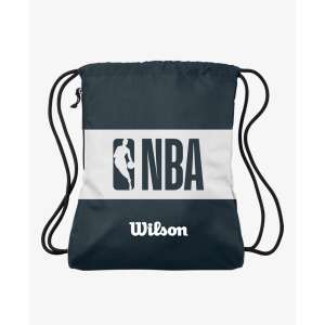 Športová taška Wilson NBA Forge, čierna šnúrková taška s logom NBA - Tašky do telocvične