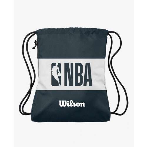 Wilson NBA Forge kosárlabda táska, fekete húzózsinóros táska NBA logóval