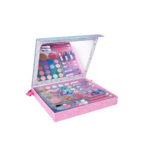 Open Create It! Kids Makeup Set with Mirror, Eyeshadows, Nail Polish, Lip Gloss - Vanity Table, Makeup Set, Fragrance