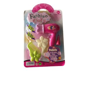 Polaris Fashion Girl's Hair Styling Set for Girls with Hair Dryer, Comb, Mirror, and Hair Accessories - Vanity Table, Makeup Set, Fragrance