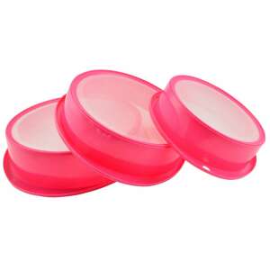 Ružová plastová sada sit na múku 3 ks, 16 cm, 19 cm, 22 cm - Cedidlá a sitá