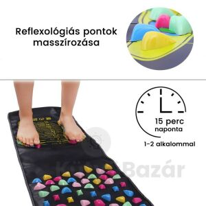 Akupresszúrás Talpmasszírozó Szőnyeg - Reflexológiai Pontok Stimulálása - Rehabilitációs segédeszköz