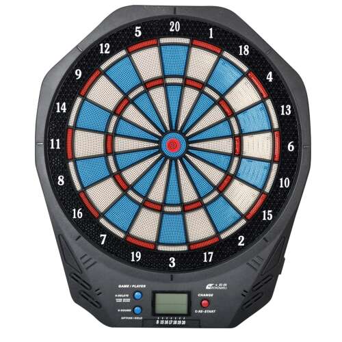 Echowell DC88 elektronikus darts tábla LCD kijelzővel, 15 játékkal, 125 játékváltozattal, 8 játékos számára, akkumulátoros, darts nyilakkal