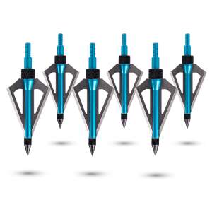 6 db inSPORTline Trialugo 100 nyílhegy, kék, acél, alumínium, 100 gr - Íj