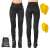Női motoros leggings W-TEC Woposum M fekete 131636150