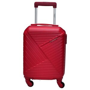 Iron Rosé cabin suitcase, 41x30x20 cm, red hard shell luggage with telescopic handle - Dressing Accessory