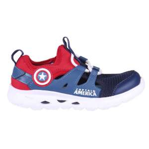 Captain America summer sport shoes for kids, blue and red color, size 30 - Cerdá