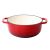 Timeless Tools Red Cast Iron Dutch Oven without Lid, interior view