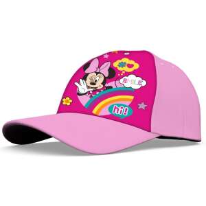 Pink Disney Minnie Mouse baseball cap for kids with rainbow and stars design - Fashion & Clothing