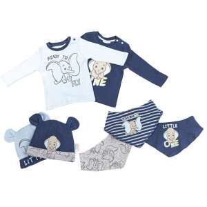Disney Dumbo baby boy 7 piece set, includes 2 t-shirts, 2 hats, and 3 bibs - Clothing Set for Kid