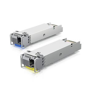 Pair of Ubiquiti UACC-OM-SM-10G-S 10Gbps BiDi SFP+ modules - Ubiquiti Switch