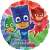PJ Masks foil balloon, 43 cm, featuring Catboy, Owlette, and Gekko
