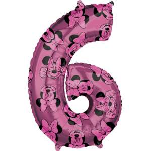 Disney Minnie Mouse foil balloon number 6, 66 cm - Balloon
