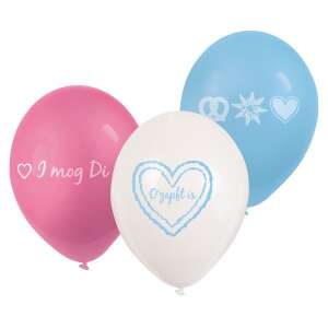 6er Set Oktoberfest Luftballons, 9 Zoll, mit deutschen Sprüchen - Luftballons