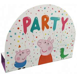 Invitație petrecere cu confetti Peppa Pig, set 8 bucăți - Felicitări, invitații