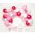 Pink and white balloon garland, 70 pieces, for party decoration