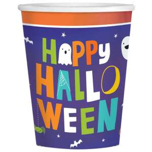 Halloween Friends 8 опаковки 250 ml хартиени чаши с дизайн Happy Halloween - Стъкло за еднократна употреба