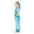 Shimmer and Shine Blue Costume for Girls, 4-6 Years, Side View